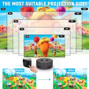 Mini Mobile Projector 100 inches 180P LCD Home Use Palm Size Remote Projector Wire Screen Mirroring Portable Projector - Image 5