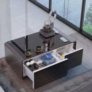 Living room smart furniture smart coffee table multifunctional refrigerator tea table fridge with wireless charging - Image 3
