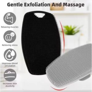 Shape Of Shield Silicone Body Scrubber Cleaning Exfoliating Bath Brush For Men Or Women - Image 4