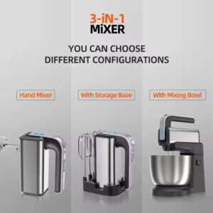 Electric Bread Cakes Flour Dough Egg Batidora Hand Table Stainless Steel Stand Food Mixers For Baking With Bowl - Image 4