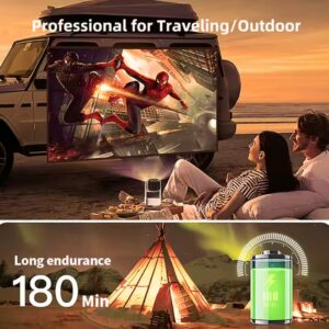 New Arrival K2 Smart Android WIFI Mini Projectors Pocket With Battery Full HD 1080P 4K Support Home Theater Beamer - Image 6