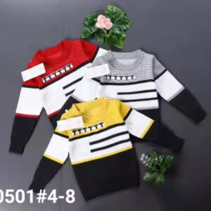 Wholesale Boys Sweater Design O-neck knitted handmade high quality cotton sweater for kids - Image 4