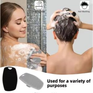 Shape Of Shield Silicone Body Scrubber Cleaning Exfoliating Bath Brush For Men Or Women - Image 5