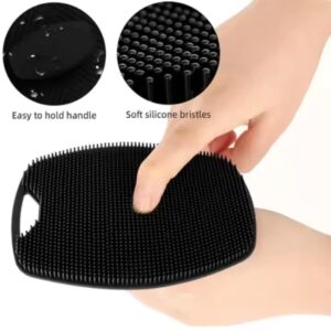 Shape Of Shield Silicone Body Scrubber Cleaning Exfoliating Bath Brush For Men Or Women - Image 3
