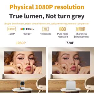 New Arrival K2 Smart Android WIFI Mini Projectors Pocket With Battery Full HD 1080P 4K Support Home Theater Beamer - Image 5