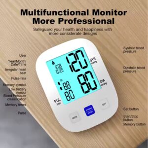 Portable Upper Arm Medical Voice Smart Sphygmomanometer Eletronic BP Machine Digital Upper Arm Blood Pressure Monitor - Image 5
