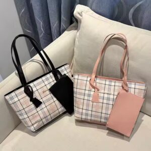 fashion multifunction big size large capacity PU leather cross body tote bags messenger handbag chain tote shoulder bag - Image 3