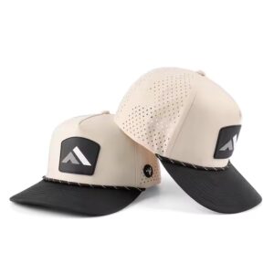 Baseball cap in bulk 5 panel golf caps with pvc logo waterproof performance custom blank golf hats - Image 4