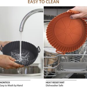 Airfryer Silicone Basket Reusable Baking Tray Silicone Mold for AirFryer Pizza Fried Chicken Basket Air Fryer Liners Accessories - Image 5