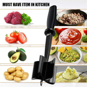 New Household Kitchen Meat Chopper Handheld Meat Grinder Mixing, Grinding and Pounding Spatula Meat Mashing Machine Kitchen Tool - Image 3