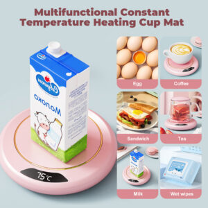 Smart Coffee Cup Warmers Electric 3-speed Temperature Mug Warmer Cup Heater Smart Electric Beverage Warmer Heating Coaster - Image 3
