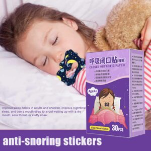 30Pcs/Box Anti-Snoring Stickers Children Adult Night Sleep Lip Nose Breathing Improving Patch Mouth Correction Orthosis Tape - Image 2