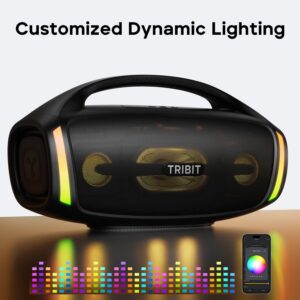 TRIBIT StormBox Blast 2 Bluetooth Speaker, 200W Power With Subwoofer Outdoor IP67 Party Speaker, 30H Playtime, LED, Mic Input - Image 7