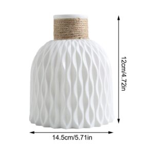 Rope Plastic Vase Flower Arrangement DIY Flowerpot Living Room Porcelain Imitation Flower Ware Home Decoration Ornaments - Image 7
