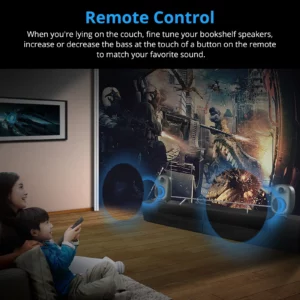Bestisan 80W Gaming Bluetooth Bookshelf Speakers Computer Active Speaker Soundbar Hifi Home Theater Sound System Bass For PC TV - Image 7