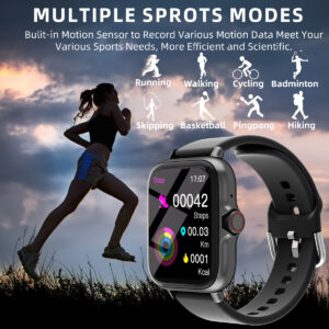 1.83'' Waterproof Smart Watch with Message Answer Call Sleep Monitoring Sports Pedometer Information Alerts For iPhone Android - Image 6