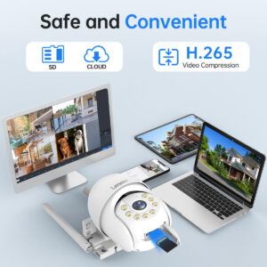Lenovo 5MP Smart Wifi PTZ Camera Outdoor 5x Digital Zoom Auto Tracking ONVIF Wireless CCTV IP Camera Security Video Surveillance - Image 7