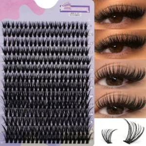 14 Rows 280 Clusters 40D Mix 9-16mm Cluster Lashes Extension Natural Thick Fake Eyelash 3D Strip Individual Lashes - Image 7