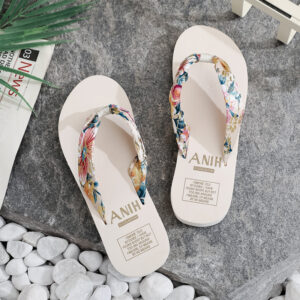 Women Summer EVA Slipper Bohemian Satin Ribbon Female Flip Flop 2024 Beach Simple Leisure Ladies Shoes Sandal Chaussure Femme - Image 2