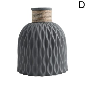 Rope Plastic Vase Flower Arrangement DIY Flowerpot Living Room Porcelain Imitation Flower Ware Home Decoration Ornaments - Image 2