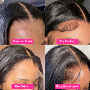 Body Wave 4x4 Transparent Lace Front Bob Wig 13x4 Human Hair Wigs 180 Short LooseBody Wave TPart Lace Frontal Bob Wigs For Women - Image 3