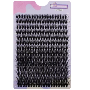 14 Rows 280 Clusters 40D Mix 9-16mm Cluster Lashes Extension Natural Thick Fake Eyelash 3D Strip Individual Lashes - Image 2