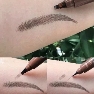 4D Microblading Eyebrow Pen 4 Forks Tip Eyebrow Tattoo Pencil Long Lasting Fine Sketch Liquid Eye Brow Make Up - Image 2