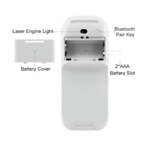 Bluetooth 4.0 Folding Wireless Mouse Arc Touch Roller Computer Silent Mouse Ergonomic Slim Laser Mini Mice For Microsoft Surface - Image 6