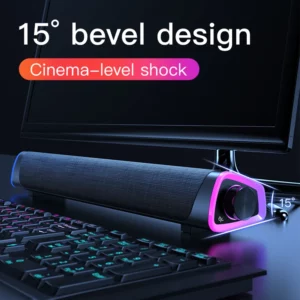 New Wireless Wired Computer TV Stereo Speakers 4D Surround Soundbar Subwoofer Sound Bar FM Radio LED For Laptop PC Theater Aux - Image 3