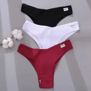 4PCS M-XL Women's Panties FINETOO Cotton Panties Sexy Female Underpants Low Waist Underwear Women Pantys Lingerie - Image 3