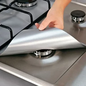 4pcs Gas Stove Protector gas Stove Cooker cover liner Sheild Clean Mat Kitchen Gas Stove Stovetop Protector Kitchen Accessories - Image 4