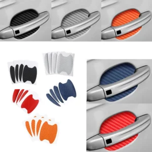 4Pcs/Set Car Door Sticker Carbon Fiber Scratches Resistant Cover Auto Handle Protection Film Exterior Styling Car Accessories - Image 6