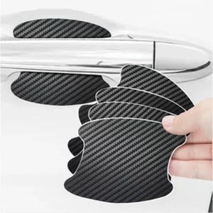 4Pcs/Set Car Door Sticker Carbon Fiber Scratches Resistant Cover Auto Handle Protection Film Exterior Styling Car Accessories - Image 2