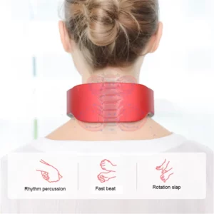 Electric Neck and Shoulder Pulse Massager 6 mode 9 levels Adjustable Heat Cervical Vertebra Relax Pain Relief Kneading Machine - Image 5