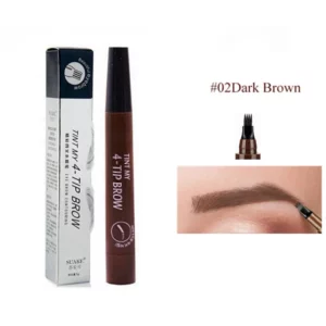 4D Microblading Eyebrow Pen 4 Forks Tip Eyebrow Tattoo Pencil Long Lasting Fine Sketch Liquid Eye Brow Make Up - Image 4