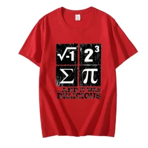 Men T-shirts Summer I Ate Some Pi Design Tshirt Funny I Ate Some Pie Math Nerd Humor Classic Retro Short Sleeve Top Tee Clothing - Image 3