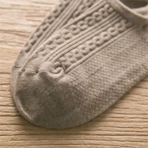 10 Pieces=5 Pairs Twists Cotton Tube Socks for Men Short Boat Socks Invisible Summer Thin Versatile Anti Odor Calcetines - Image 6