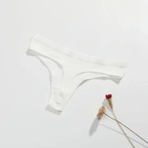 1/2PCS G-string Panties Cotton Women's Underwear Sexy Panties Female Underpants Thong Solid Color Pantys Lingerie - Image 5