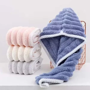 Dry Hair Cap for Women, Thickened and Super Absorbent Headscarf for Wiping Hair, Quick Drying Cap, Dry Hair Towel - Image 1