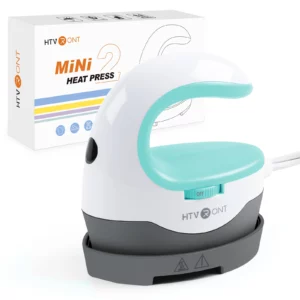 HTVRONT 2nd Gen Portable MINI Heat Press Machine DIY Auto Easy Heating Transfer Iron On HTV for Clothes Bags Shoes Hat T-shirts - Image 6