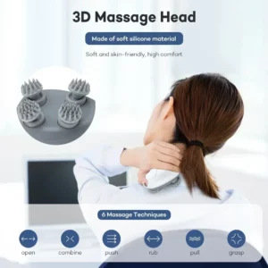 Electric Scalp Head Massager Red Light Therapy Antistress Relax Body Massage Remove Muscle Tension Tiredness Massageador Tool - Image 5