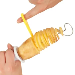 Whirlwind Potato Spiral Cutter Potato Tower Making Machine Vegetable Slicer Creative Vegetable Tools Kitchen Accessories Gadgets - Image 4
