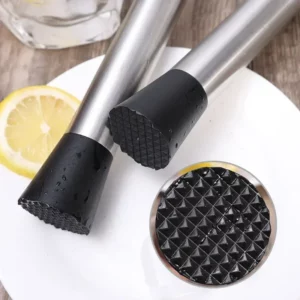 Stainless Steel Crushed Ice Hammer Multifunctional Popsicle Sticks Cocktail Swizzle Stick Fruit Lemon Muddle Pestle Bar Tools - Image 4