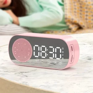 Digital Alarm Clock Wireless Bluetooth Speaker Support TF FM Radio Sound Box Bass Subwoofer Boombox Desktop Music Player - Image 3