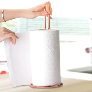 Stainless Steel Kitchen Roll Paper Towel Holder Bathroom Tissue Stand Dining Table Vertical Napkins Rack Kitchen Storage Shelf - Image 5