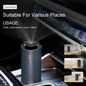 NAMSTE Car Diffuser Humidifier Auto Air Purifier Aromo Air Freshener USB Charging For Car Aroma Aromatherapy Diffuser 1200mAh - Image 4