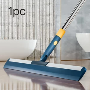 Aluminum Alloy Sweeping Mopping Dual-Purpose Magic Broom With Long Rod Variable Length Floor Glass Wiper Lazy Scraper Bathroom - Image 4