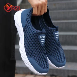 YRZL Lightweight Men Casual Shoes Breathable Slip on Male Casual Sneakers Anti-slip Men's Flats Outdoor Walking Shoes Size 39-46 - Image 1