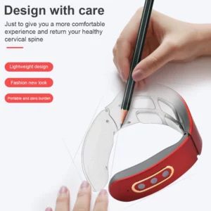 Electric Neck and Shoulder Pulse Massager 6 mode 9 levels Adjustable Heat Cervical Vertebra Relax Pain Relief Kneading Machine - Image 3