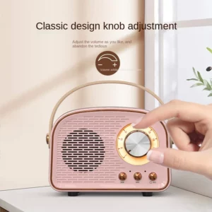 Retro Mini Bluetooth Speaker DW21 Classical Music Player Sound Stereo Subwoofer Portable Decoration Speakers Home Music Player - Image 2